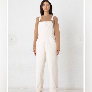 Jesse Kamm Overalls in Salt White, size L